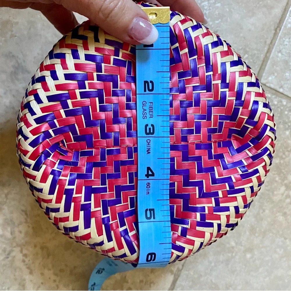 🆕 Handmade Lidded Palm Leaf Basket
